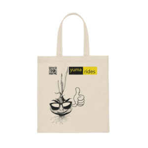 Yuma Rides & the Onion - Canvas Tote Bag
